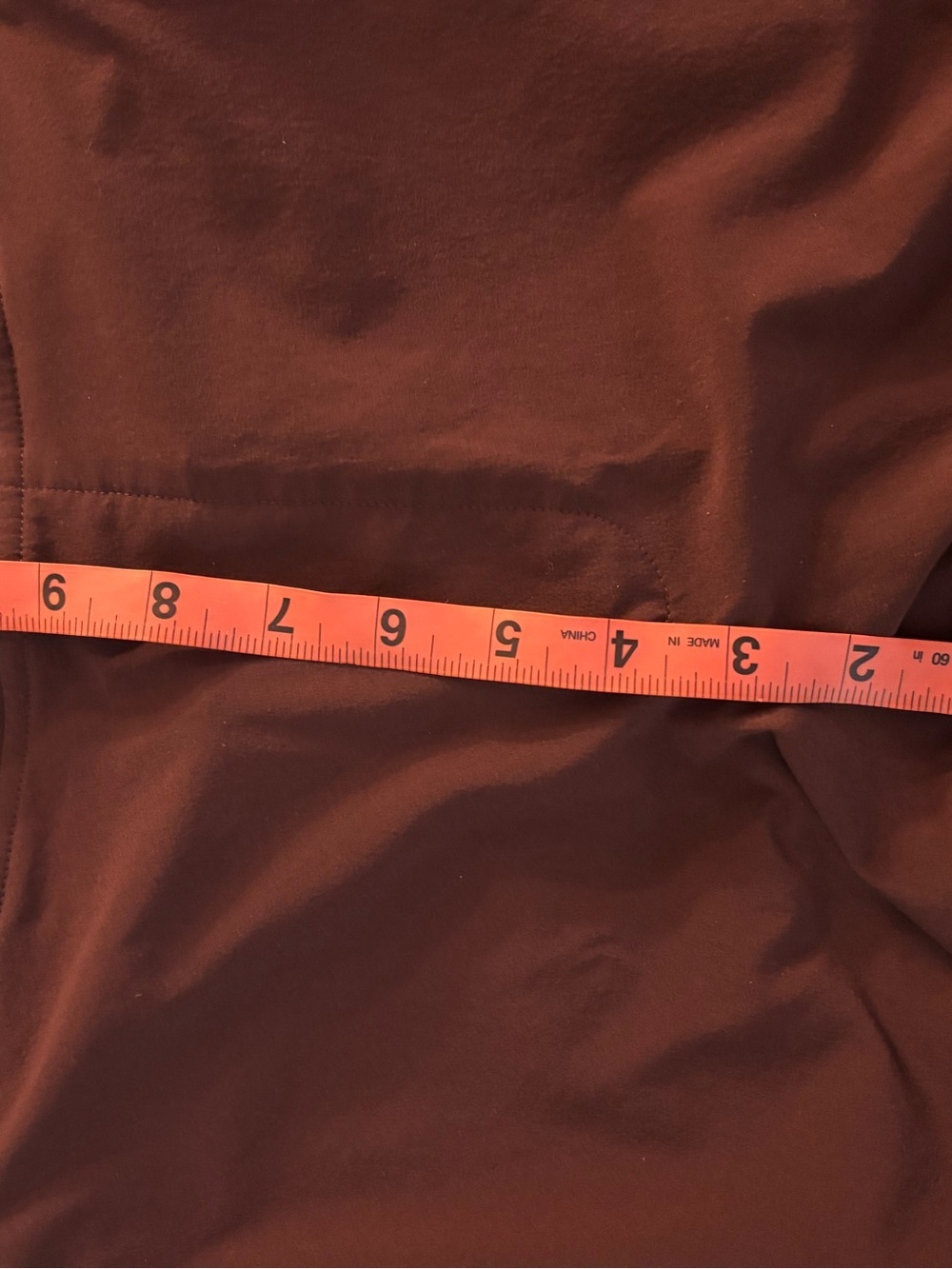 Athleta Brooklyn Ankle Pants Burgundy Red Pull On Mid Rise Size 12 - Picture 11 of 12